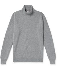 Brunello Cucinelli - Ribbed Cashmere Rollneck Sweater - Lyst
