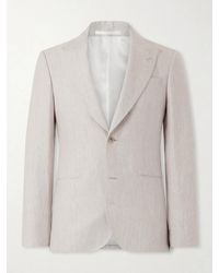 MR P. - Slim-Fit Linen Tuxedo Jacket - Lyst