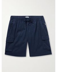 Onia - Straight-leg Linen-blend Drawstring Cargo Shorts - Lyst