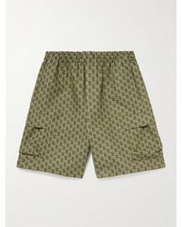 Gucci - Regular-Fit Monogram-Pattern Cotton-Jacquard Shorts - Lyst