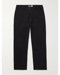 Blue Blue Japan - Straight-Leg Tencel Lyocell-Blend Twill Trousers - Lyst