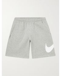 Nike - Sportswear Club Wide-leg Logo-print Cotton-blend Jersey Shorts - Lyst
