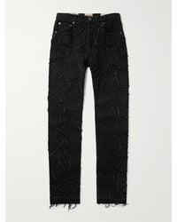 GALLERY DEPT. - Collage 5001 Slim-Fit Frayed Patchwork Jeans - Lyst