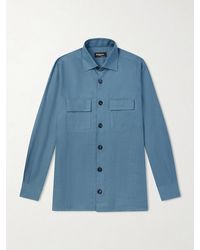 Kiton - Linen Shirt - Lyst