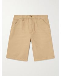 Carhartt - Straight-leg Organic Cotton-canvas Shorts - Lyst