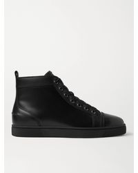 Christian Louboutin - Louis Leather High-top Trainers - Lyst