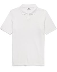 NN07 - Paul 3462 Organic Cotton And Lyocell-blend Piqué Polo Shirt - Lyst