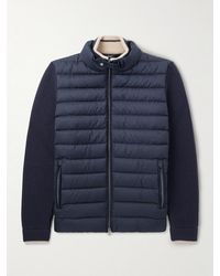 Herno - Slim-Fit Wool And Quilted Shell Down Jacket - Lyst