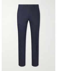Boglioli - Tapered Lyocell And Cotton-blend Twill Suit Trousers - Lyst
