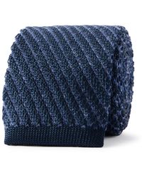 Brioni - 7Cm Striped Knitted Silk And Cashmere-Blend Tie - Lyst