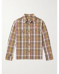 Human Made - Logo-appliquéd Checked Cotton Shirt - Lyst