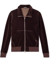 Tom Ford - Cotton-blend Velour Zip-up Track Jacket - Lyst