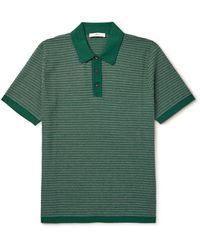 MR P. - Cotton And Silk-blend Polo Shirt - Lyst