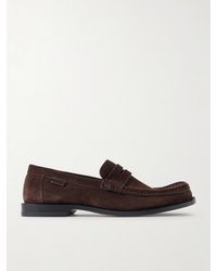 Loewe - Campo Suede Loafers - Lyst