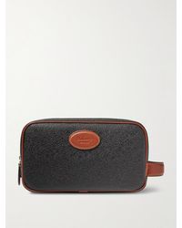 Mulberry - Leather-trimmed Scotchgrain Wash Bag - Lyst
