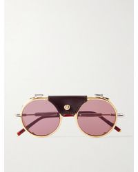 Jacques Marie Mage - Glacier Rocky Double-Bridge Round-Frame Sunglasses - Lyst