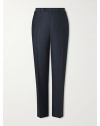 Canali - Tapered Super 130s Wool Suit Trousers - Lyst