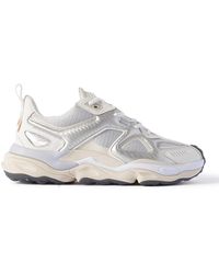 Axel Arigato - Satellite Runner Metallic Leather And Mesh Sneakers - Lyst