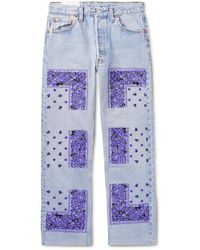 Noma T.D - Slim-fit Tapered Embroidered Jeans - Lyst