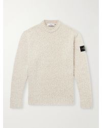 Stone Island - Speckled Wool Nylon Sweater - Lyst