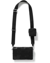 Bottega Veneta - Cassette Intrecciato Leather Messenger Bag - Lyst