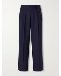 MR P. - Wide-Leg Pleated Wool Suit Trousers - Lyst