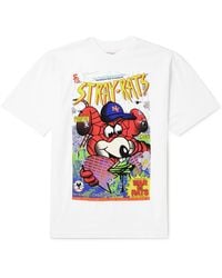 Stray Rats - War On Rats Logo-print Cotton-jersey T-shirt - Lyst