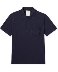 Valentino Garavani - Rockstud Embellished Cotton-piqué Polo Shirt - Lyst
