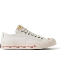 Visvim - Seeger Leather And Rubber-trimmed Canvas Sneakers - Lyst