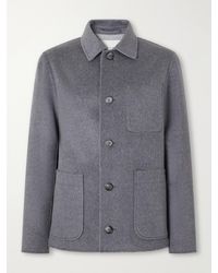 Ami Paris - Brushed Wool And Cashmere-Blend Felt Blouson Jacket - Lyst