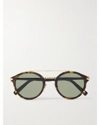Dior - Diorblacksuit R7U Tortoiseshell Acetate And-Tone Round-Frame Sunglasses - Lyst