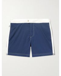 Tom Ford - Straight-Leg Mid-Length Striped Swim Shorts - Lyst