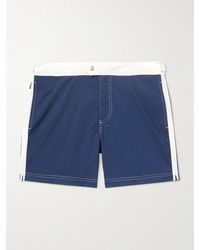 Tom Ford - Shorts Da Mare Medi A Gamba Dritta Con Righe - Lyst