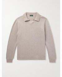 Slowear - Ribbed Cotton Polo Shirt - Lyst