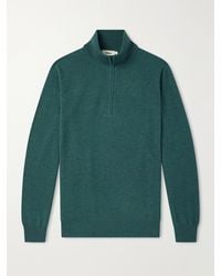Altea - Virgin Wool Half-zip Sweater - Lyst