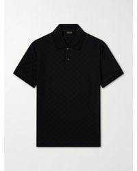 Gucci - Logo-Jacquard Jersey Polo Shirt - Lyst