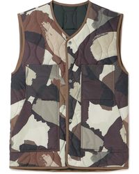 Norse Projects - Peter Camouflage-print Padded Shell Gilet - Lyst