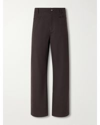 De Bonne Facture - Gardian Straight-Leg Cotton-Twill Suit Trousers - Lyst