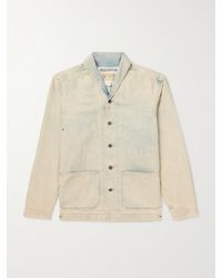 RRL - Perkins Shawl-collar Denim Overshirt - Lyst