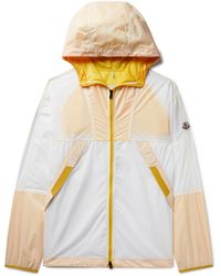 Moncler - Doi Logo-Appliquéd Webbing-Trimmed Nylon Hooded Jacket - Lyst