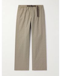 Our Legacy - Wander weit geschnittene Hose aus CORDURA® aus einer Baumwollmischung mit Glencheck-Muster und Gürtel - Lyst