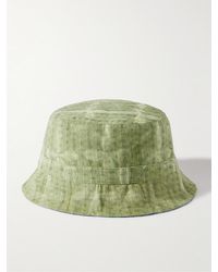 Kardo - Reversible Embroidered Printed Organic Cotton Bucket Hat - Lyst