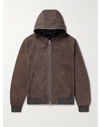 MR P. - Suede Hoodie - Lyst