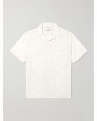 Portuguese Flannel - Duke Convertible-Collar Embroidered Cotton-Blend Shirt - Lyst