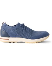 Loro Piana - 360 Flexy Leather-Trimmed Knitted Wish Wool Sneakers - Lyst