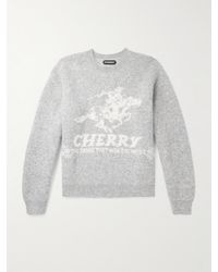 CHERRY LA - Intarsia-knit Alpaca-blend Sweater - Lyst
