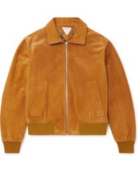 The Row Ronan Suede Blouson Jacket in Natural for Men | Lyst The Row Ronan Suede Blouson Jacket in Natural for Men | Lyst