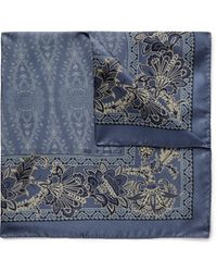 Etro - Printed Silk-Twill Pocket Square - Lyst