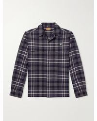 Human Made - Camp-Collar Checked Cotton-Flannel Shirt - Lyst