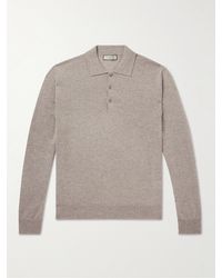 Canali - Slim-fit Merino Wool Polo Shirt - Lyst